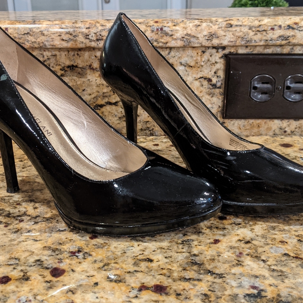 Antonio Melani black patent heels